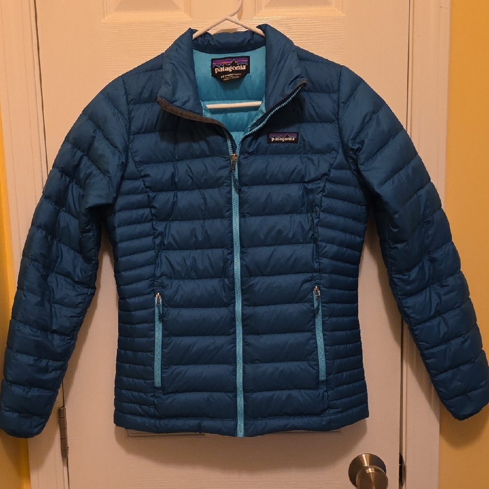 Patagonia Blue Down Jacket Size XS